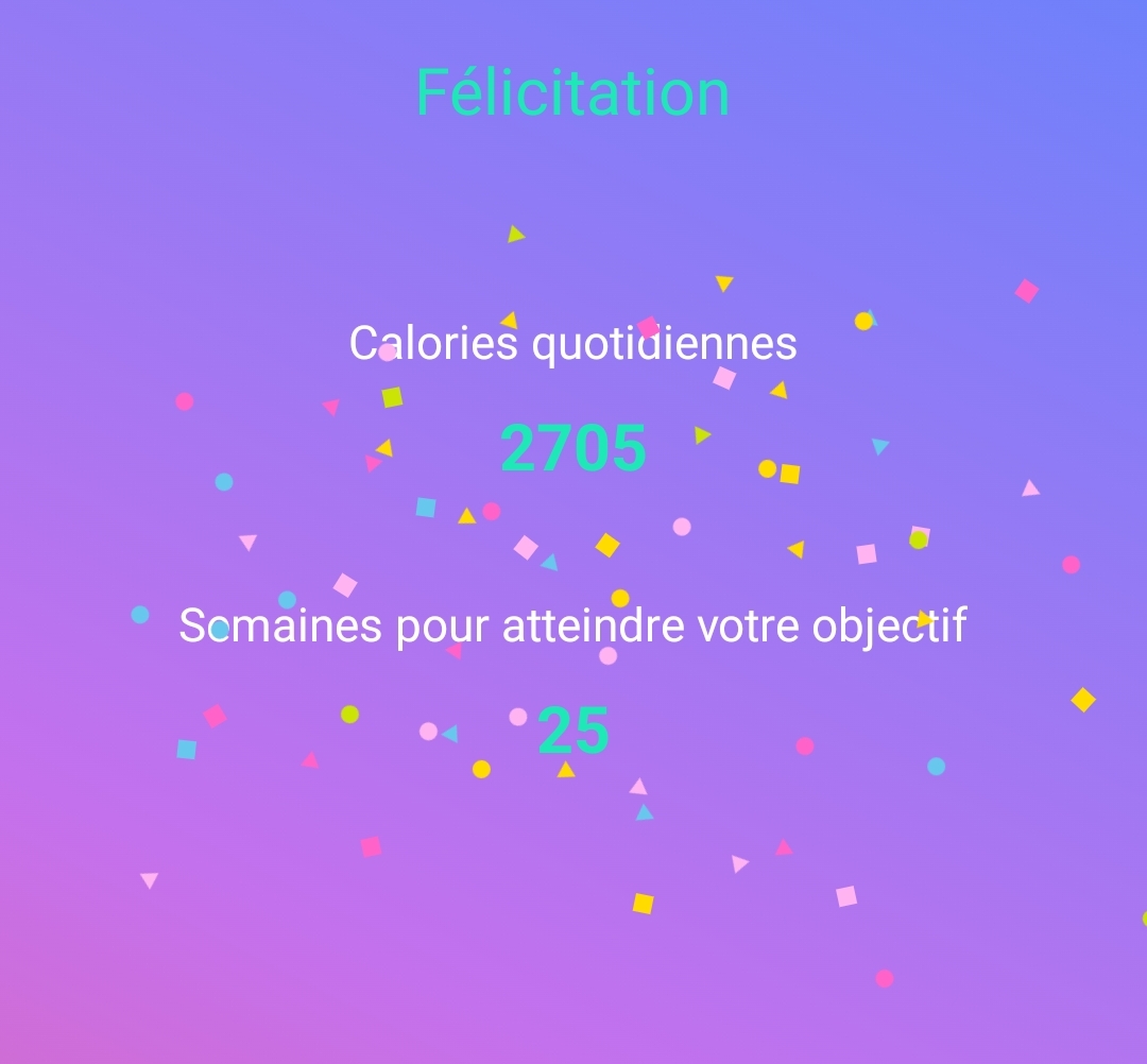 Comment je paramètre mon application de suivi  de calories